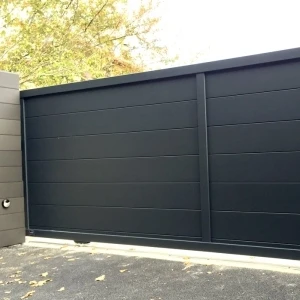 Entr&eacute;e ext&eacute;rieure d'une propri&eacute;t&eacute; m&eacute;diterran&eacute;enne avec portillon en bois peint en bleu vif, int&eacute;gr&eacute; dans un mur blanchi &agrave; la chaux